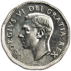 SOLD Canada 1951 5 Cents Nickel Coin - Choice Uncirculated