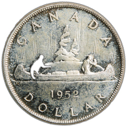 Canada 1952 NWL $1 Silver Dollar Coin - Choice Uncirculated