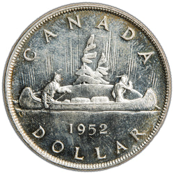 Canada 1952 NWL $1 Silver Dollar Coin - Choice Uncirculated