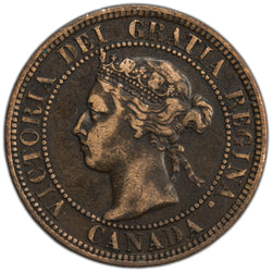 Canada 1898-H 1 Large Cent Coin - VF