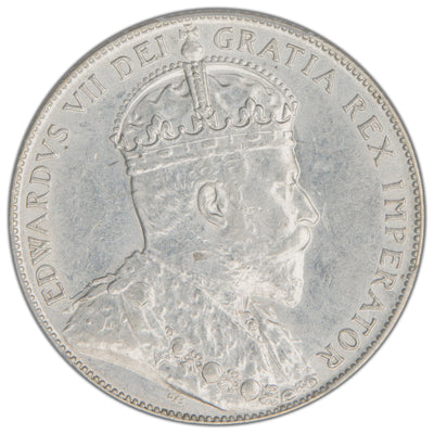 Newfoundland 1904-H 50 Cents Half Dollar Silver Coin - PCGS AU-55