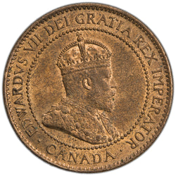 Canada 1902 1 Large Cent Coin - Uncirculated +