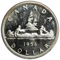 Canada 1956 $1 Silver Dollar Coin - Uncirculated +