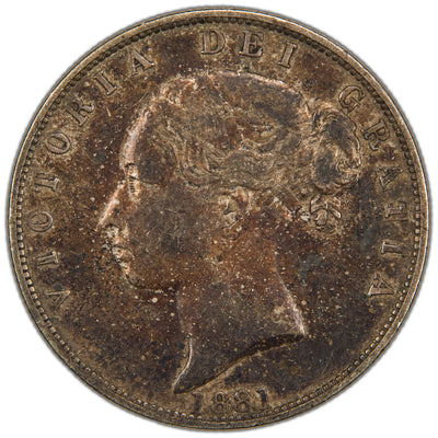 SOLD Great Britain 1881 Half Crown Silver Coin