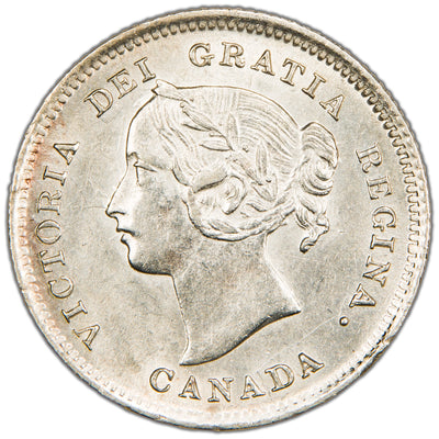Canada 1899 5 Cents Silver Coin - Uncirculated