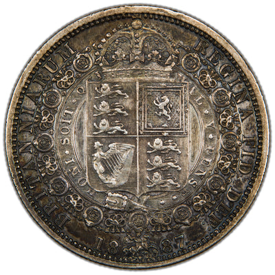 Great Britain 1887 Half Crown Silver Coin