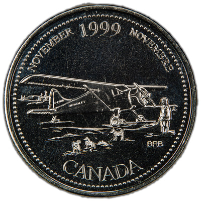 Canada 1999 November Mule 25 Cents Quarter Coin