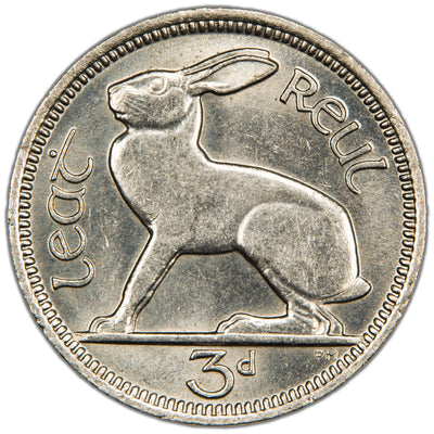 Ireland 1928 3d Threepence Coin - Uncirculated
