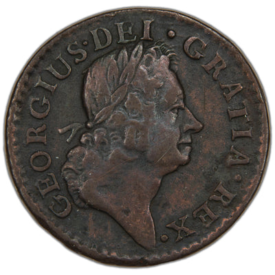 Ireland 1723 1/4d Farthing Coin SP #6604