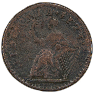 Ireland 1723 1/4d Farthing Coin SP #6604