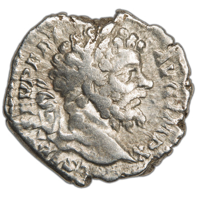 Ancient Rome AD 197 Septimius Severus AR Denarius Coin RIC #117 3.28g