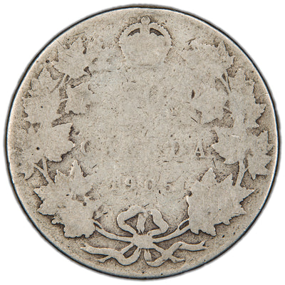 Canada 1905 50 Cents Silver Coin - Good
