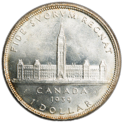Canada 1939 $1 Silver Dollar Coin - Choice Uncirculated
