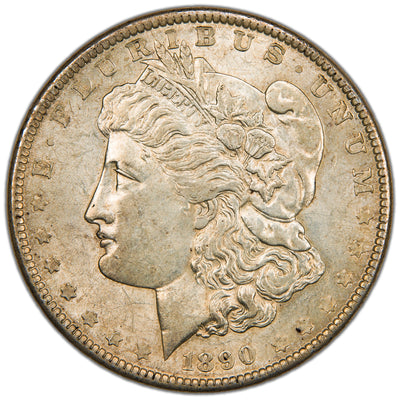 United States 1890 $1 Morgan Silver Dollar Coin