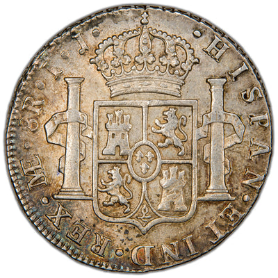 SOLD Peru 1800 Limae IJ 8 Reales Silver Coin