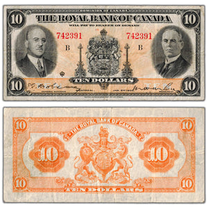 Royal Bank of Canada 1935 $5 Chartered Note #630-18-04a - F/VF