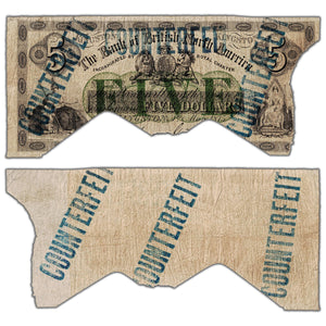 The Bank of British North America 1875 $5 Note #55-16-08-08c - Contemporary Counterfeit