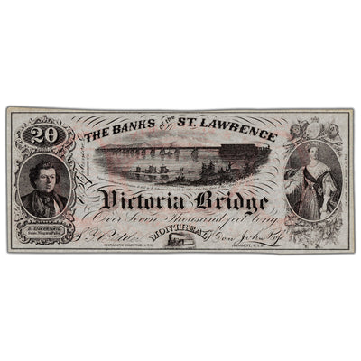 The Bank of the St. Lawrence ND 20 Views Note