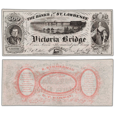 The Bank of the St. Lawrence ND 500 Views Note
