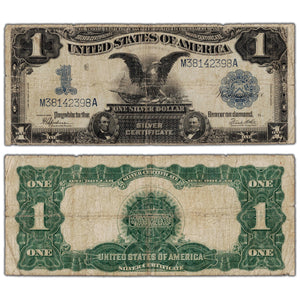 United States 1899 $1 "Black Eagle" Silver Certificate Note - Circulated