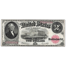 Front of an ungraded United States 1917 $1 Legal Tender note (Large Size, Cleaned condition, Serial/SKU: D73288915A), featuring a portrait vignette of George Washington at center, small vignette of "Discovery of Land by Columbus" at left, red Treasury seal, and serial number D73288915A.