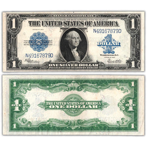 United States 1923 $1 Silver Certificate Note - EF