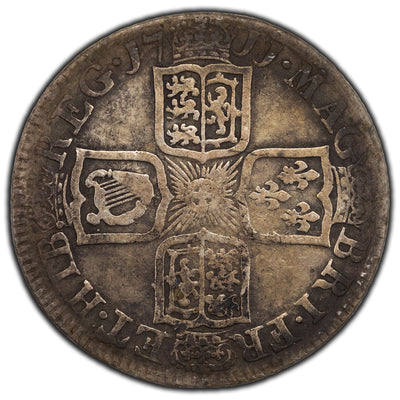 SOLD Great Britain 1711 1 One Shilling Silver Coin KM #523 - Queen Anne