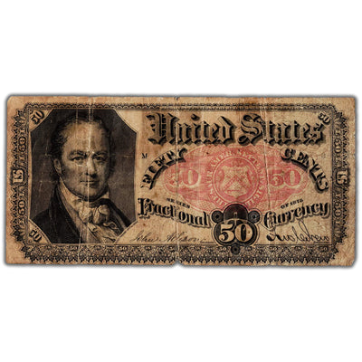 United States 1875 50 Cents Note Fractional Currency - Filler (taped)