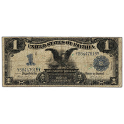 United States 1899 $1 "Black Eagle" Silver Certificate Note - Circulated