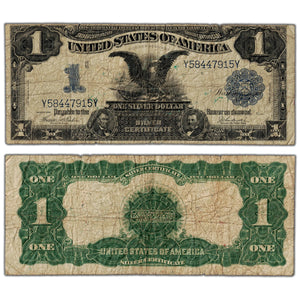 United States 1899 $1 "Black Eagle" Silver Certificate Note - Circulated