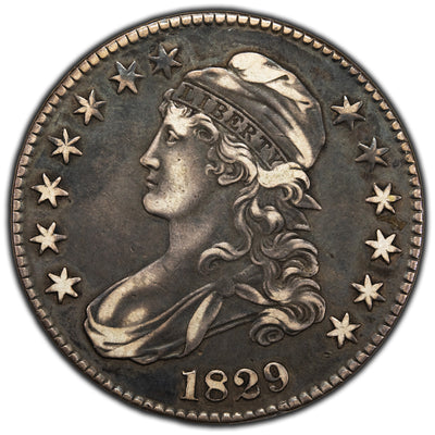 SOLD United States 1829 50 Cents Capped Bust Half Dollar Silver Coin