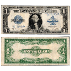 United States 1923 $1 Silver Certificate Note - Circulated
