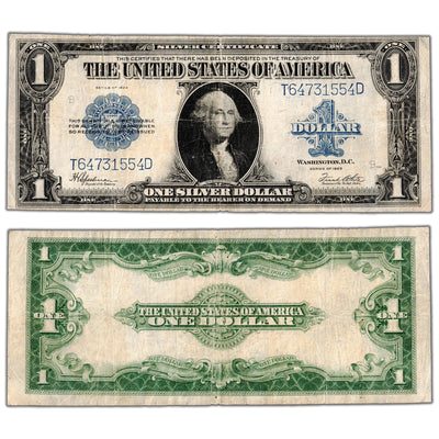 United States 1923 $1 Silver Certificate Note - Circulated