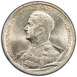SOLD Hungary 1939 5 Five Pengo Silver Coin KM #517
