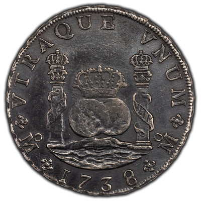 SOLD Mexico 1738 8 Reales Pillar Dollar KM #103 - Cleaned