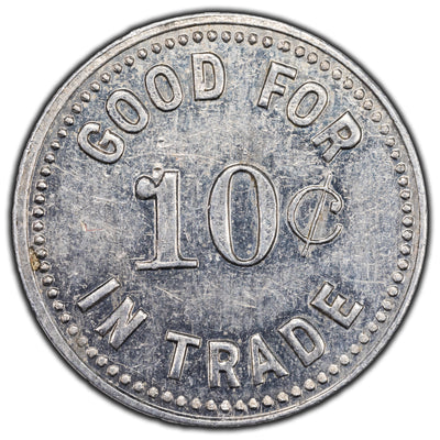 SOLD Canada Moose Jaw N.W.T c.1894 R. Bogue's Departmental Stores 10 Cents Trade Token