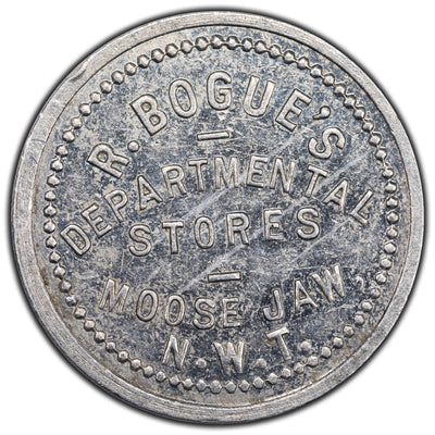 SOLD Canada Moose Jaw N.W.T c.1894 R. Bogue's Departmental Stores 10 Cents Trade Token
