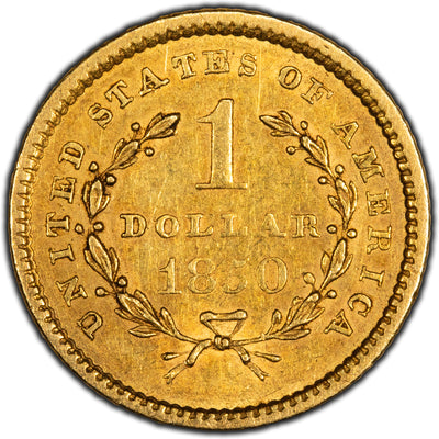 SOLD United States 1850 $1 One Dollar Gold Coin