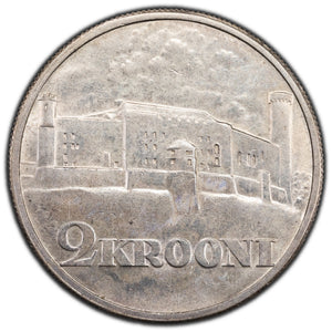 SOLD Estonia 1930 2 Two Krooni Silver Coin KM #20