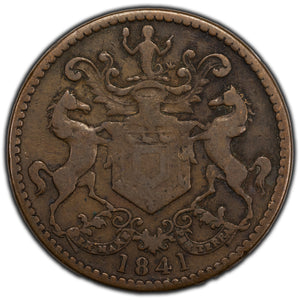 SOLD Canada 1841 Newfoundland R & I.S. Rutherford Token NF-1B2