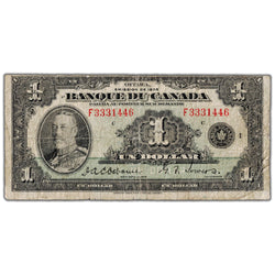 $1 1935 Banque du Canada Note French Text BC-2 - VG