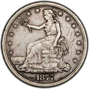 SOLD United States 1877-S $1 Trade Dollar Silver Coin - Scratched