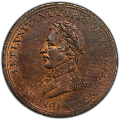 SOLD Canada 1814 Wellington Token WE-11A3 Br. 987 - UNC
