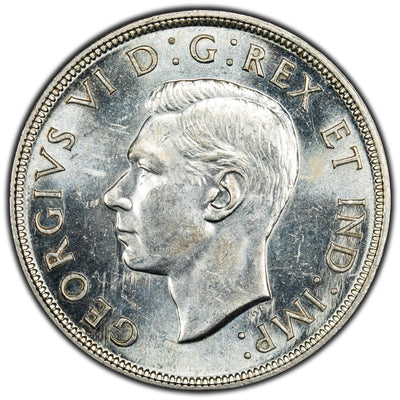 SOLD Canada 1947 Blunt 7 $1 Silver Dollar Coin - MS-62