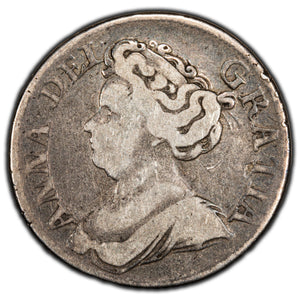 SOLD Great Britain 1711 1 One Shilling Silver Coin - Queen Anne