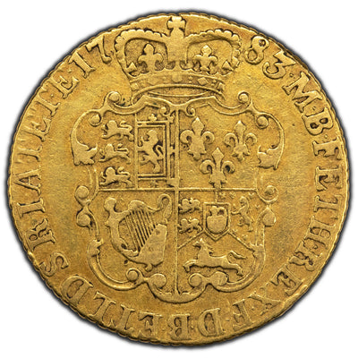 SOLD Great Britain 1783 1 One Guinea Gold Coin KM #604