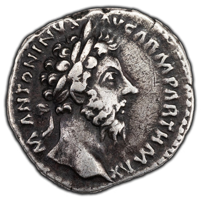 SOLD Ancient Rome AD 166 Marcus Aurelius Denarius Silver Coin RIC 159 RSC 435