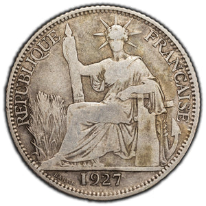 SOLD French Indochina 1927 20 Centimes Silver Coin KM #17.1