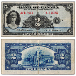 $2 1935 Bank of Canada Note English Text BC-3 - VF
