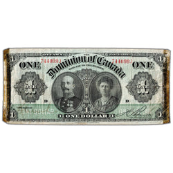 SOLD $1 1911 Dominion of Canada Note Boville Green Line Series J DC-18c - Taped&nbsp;